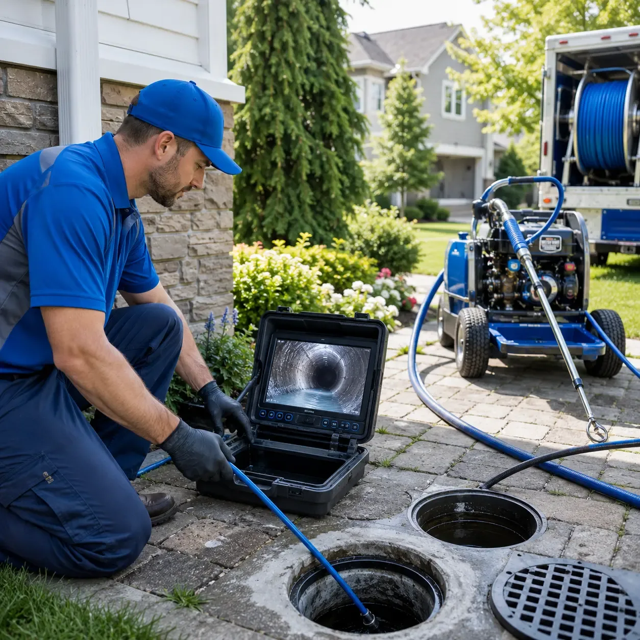 Outdoor drain cleaning professionals serving Grafton, WI